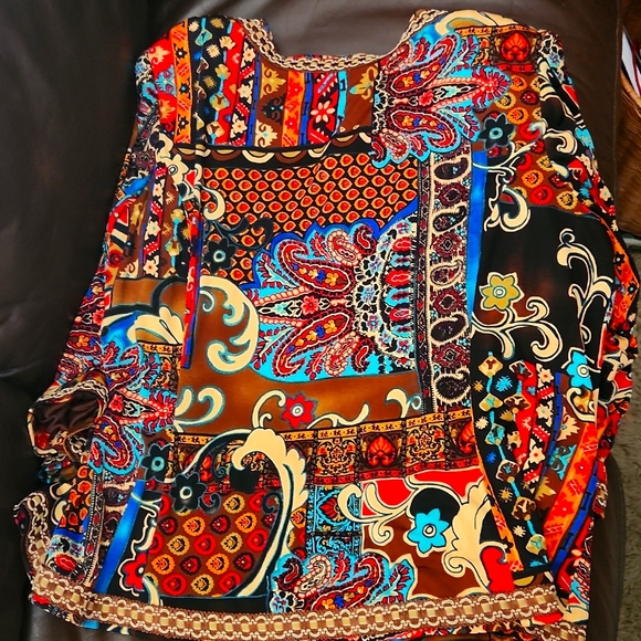 Joan Rivers, 2XL 3/4 sleeve, lined, glamours travel jacket. - Picture 14 of 16